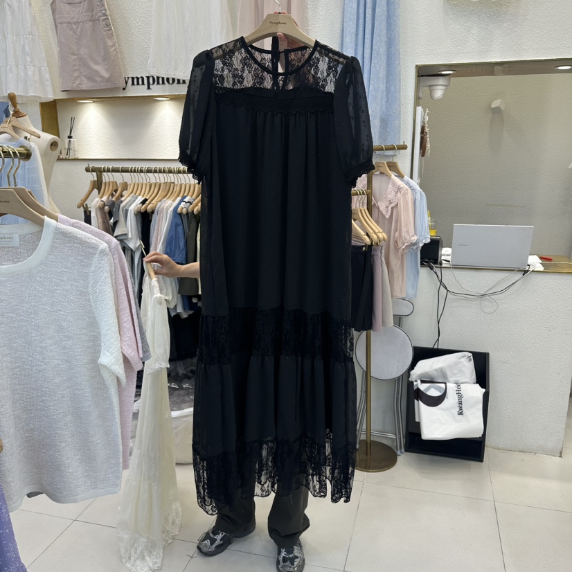 SYMPHONY韓國直郵女裝新款26春夏人氣真品時尚職業連衣裙SYMPHONY連衣裙圖色2