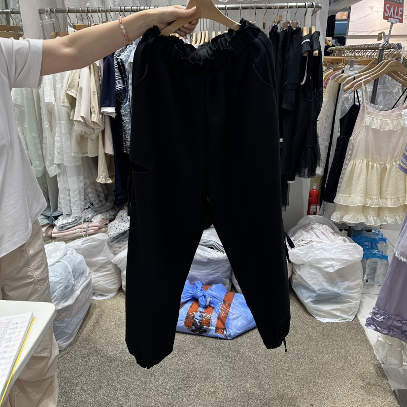 VIRUS東大門代購女士新品熱賣休閑時尚推薦真品休閑褲開衩VIRUS休閑褲圖色2