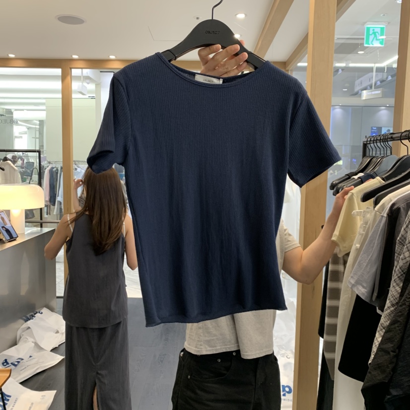 OBJECT韓國直郵女裝新款推薦休閑熱賣26春夏職業人氣真品T恤OBJECTT恤圖色3