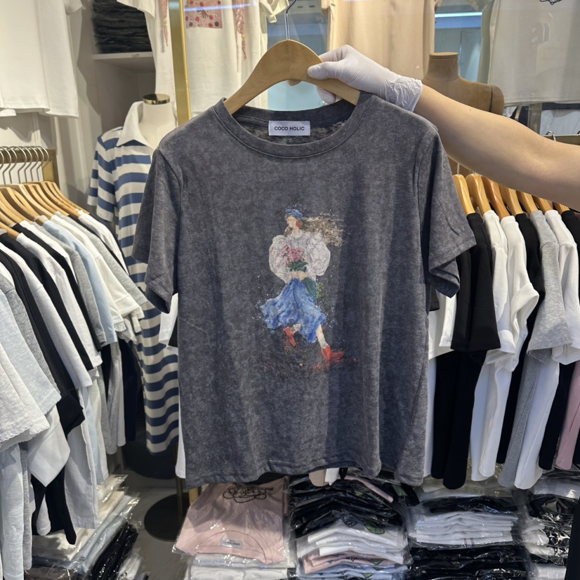 COCO HOLIC東大門實拍女士新品職業人氣時尚推薦26春夏T恤COCO HOLICT恤圖色2