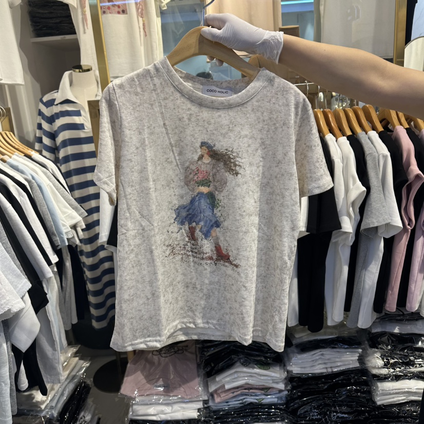 COCO HOLIC東大門實拍女士新品職業人氣時尚推薦26春夏T恤COCO HOLICT恤圖色4