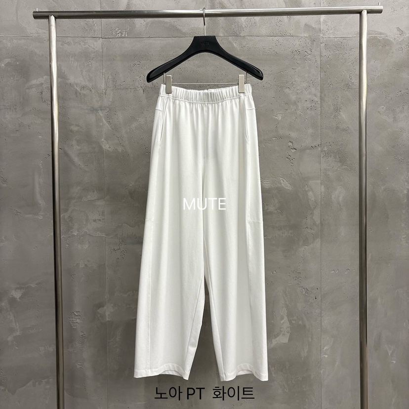 MUTE-P韓國代購女士新款人氣休閑推薦職業真品時尚休閑褲MUTE休閑褲圖色1白色