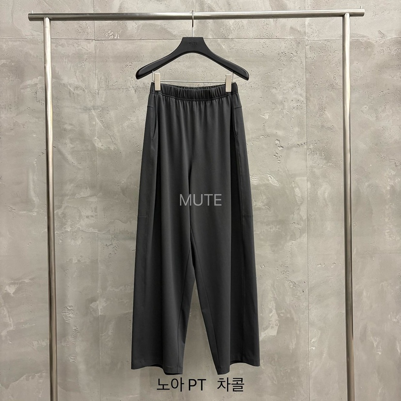 MUTE-P韓國代購女士新款人氣休閑推薦職業真品時尚休閑褲MUTE休閑褲圖色3墨色