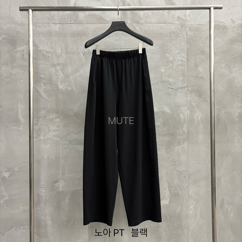MUTE-P韓國代購女士新款人氣休閑推薦職業真品時尚休閑褲MUTE休閑褲圖色4黑色