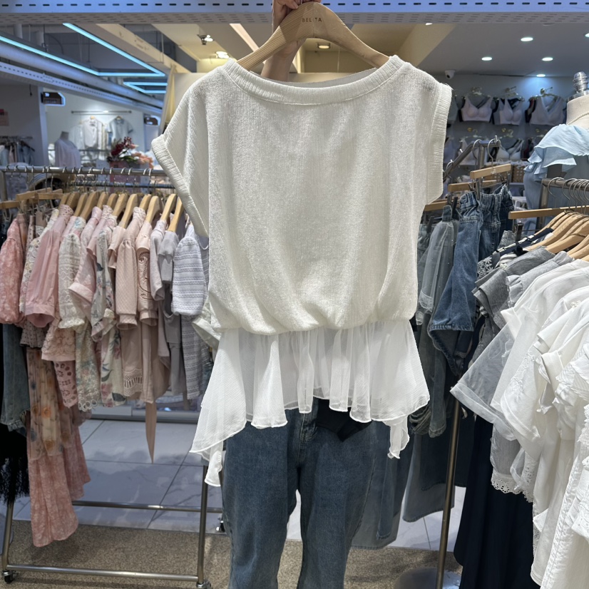BELITA東大門代購女士新款真品人氣熱賣時尚推薦休閑T恤雪紡BELITAT恤圖色2