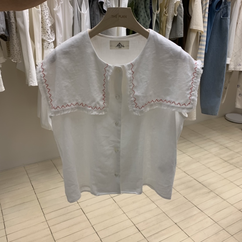 THEPLAN東大門實拍女士新品人氣26春夏真品職業襯衫蕾絲衫THE PLAN襯衫/蕾絲衫圖色1