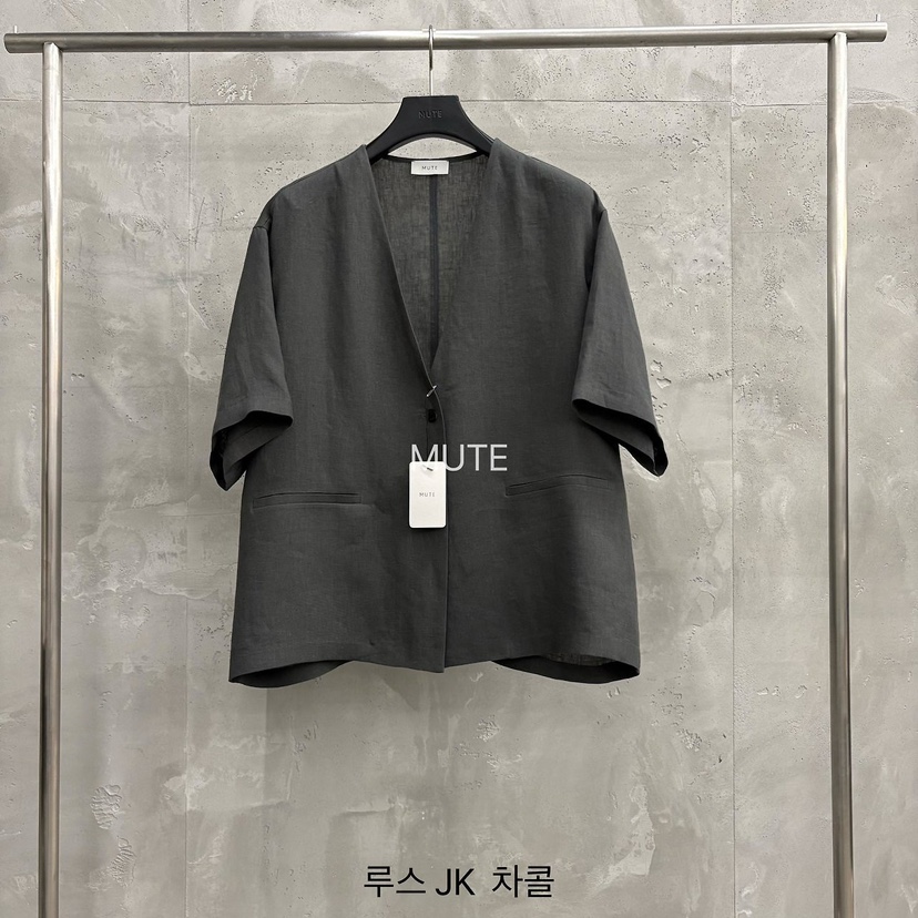 MUTE-P東大門代購女士新品時尚真品推薦26春夏休閑人氣夾克MUTE夾克圖色3墨色