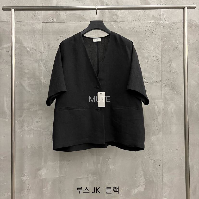 MUTE-P東大門代購女士新品時尚真品推薦26春夏休閑人氣夾克MUTE夾克圖色4黑色