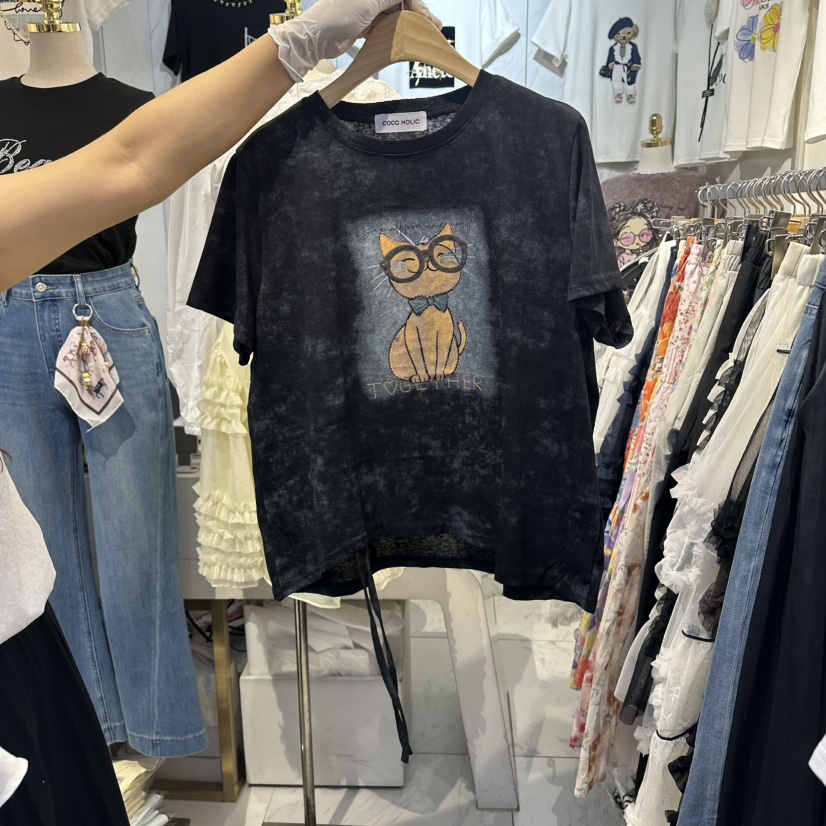 COCO HOLIC東大門代購女士新品真品熱賣推薦職業時尚T恤COCO HOLICT恤圖色2