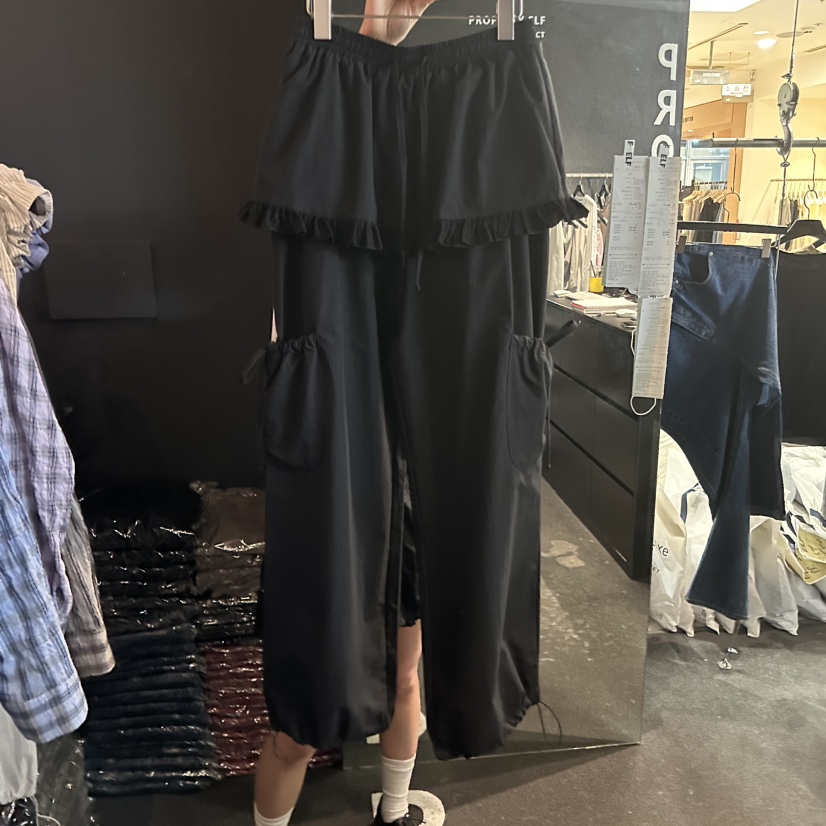 ELF-L東大門實拍女士新款休閑真品時尚26春夏職業裙褲羅紋PROJECT ELF/ELF-L裙褲圖色2