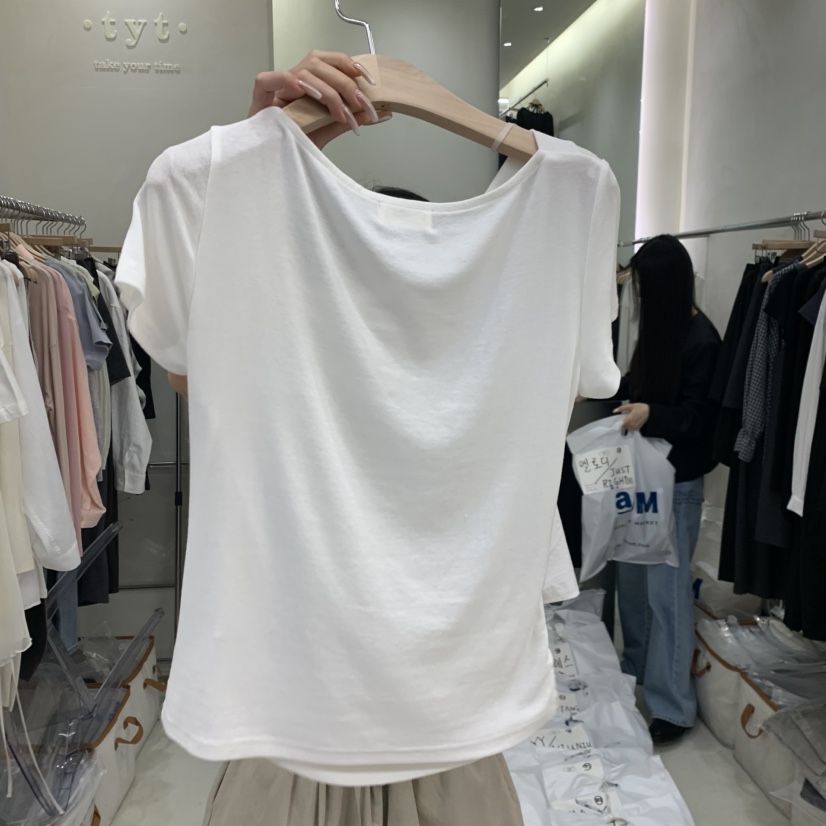 TAKE YOUE TIME東大門代購女士新品職業人氣26春夏推薦T恤TAKE YOUE TIMET恤