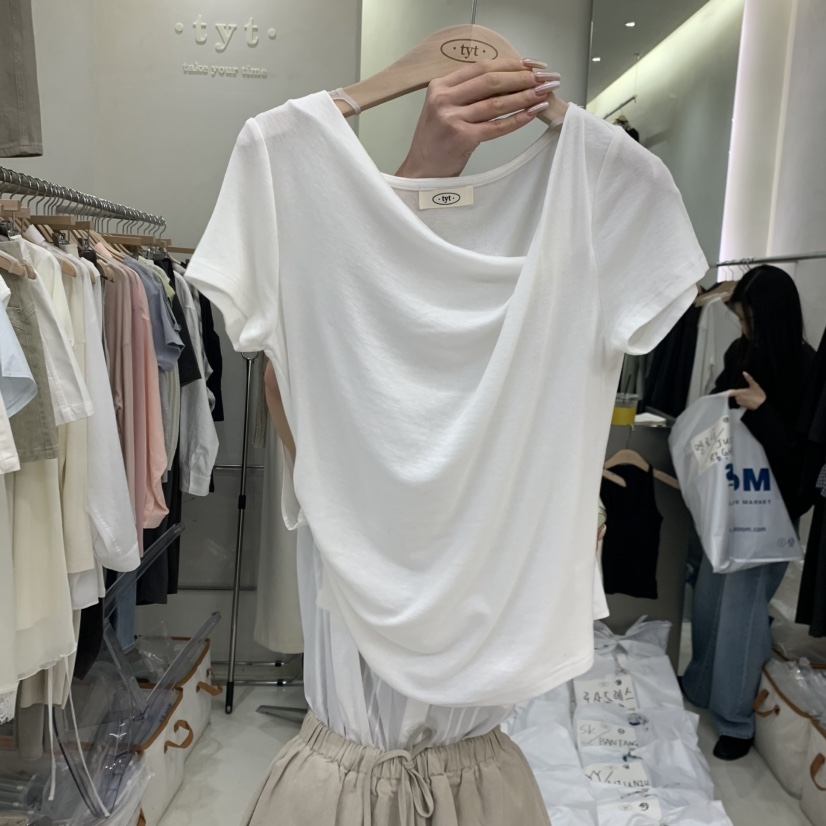 TAKE YOUE TIME東大門代購女士新品職業人氣26春夏推薦T恤TAKE YOUE TIMET恤圖色2