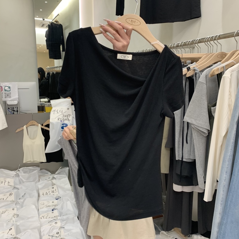 TAKE YOUE TIME東大門代購女士新品職業人氣26春夏推薦T恤TAKE YOUE TIMET恤圖色3