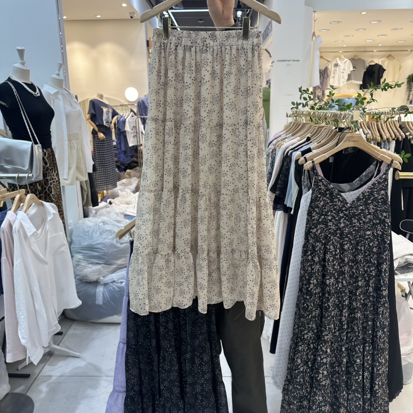SYMPHONY韓國代購女士新品推薦人氣熱賣26春夏時尚休閑長裙SYMPHONY長裙圖色1