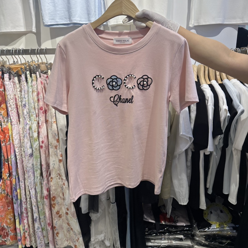 COCO HOLIC東大門直郵女士新品時尚真品休閑職業推薦T恤COCO HOLICT恤圖色3