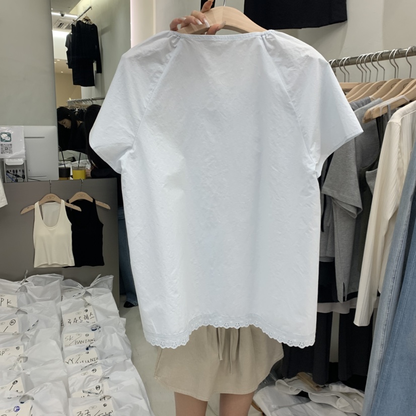 TAKE YOUE TIME韓國直郵女裝新品真品休閑職業襯衫蕾絲衫TAKE YOUE TIME襯衫/蕾絲衫