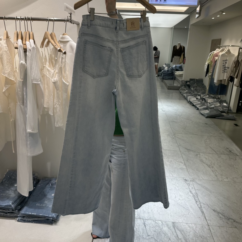 BLUEI-D/N SHARP東大門代購女士新品26春夏職業牛仔褲Blue i-d/N SHARP牛仔褲