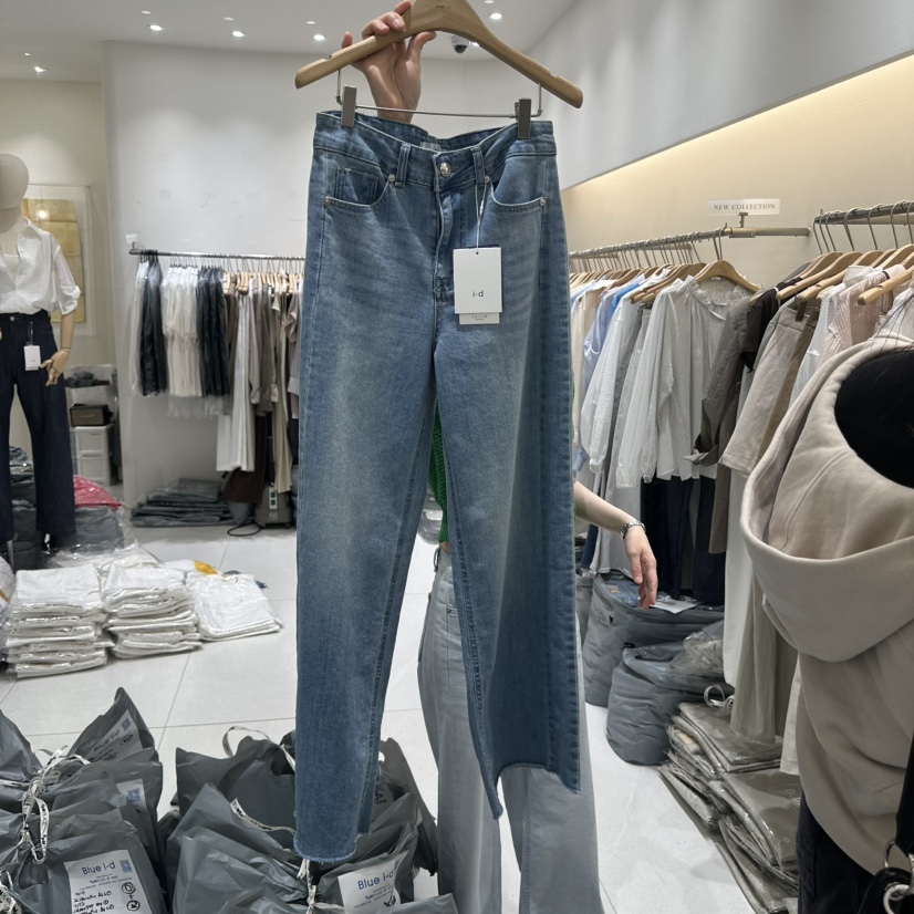 BLUEI-D/N SHARP東大門代購女士新品26春夏職業牛仔褲Blue i-d/N SHARP牛仔褲圖色2