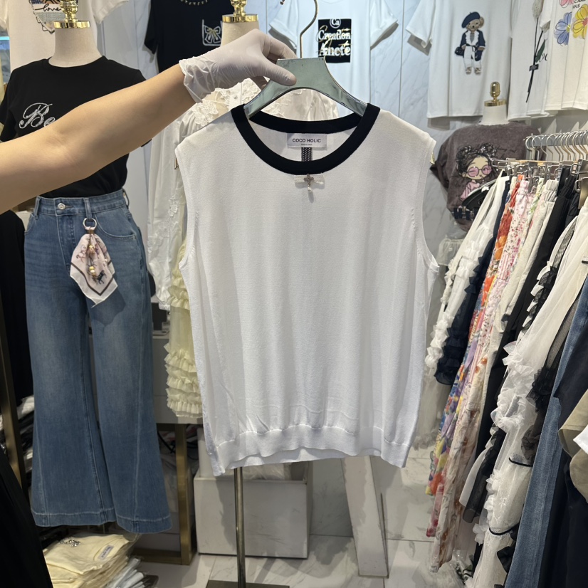 COCO HOLIC韓國代購女裝新品真品職業人氣26春夏熱賣T恤COCO HOLICT恤圖色1