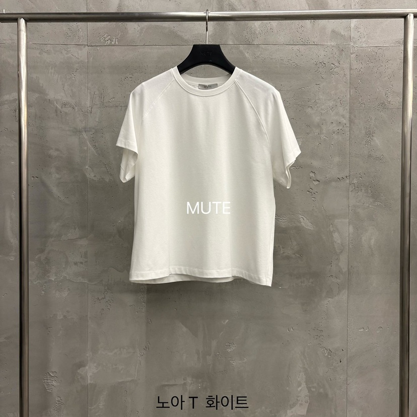 MUTE-P東大門直郵女士新款時尚推薦職業真品人氣26春夏T恤MUTET恤圖色1白色