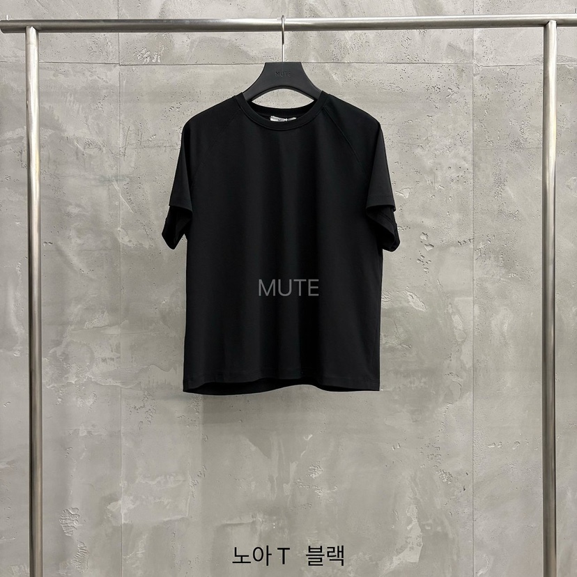 MUTE-P東大門直郵女士新款時尚推薦職業真品人氣26春夏T恤MUTET恤圖色4黑色
