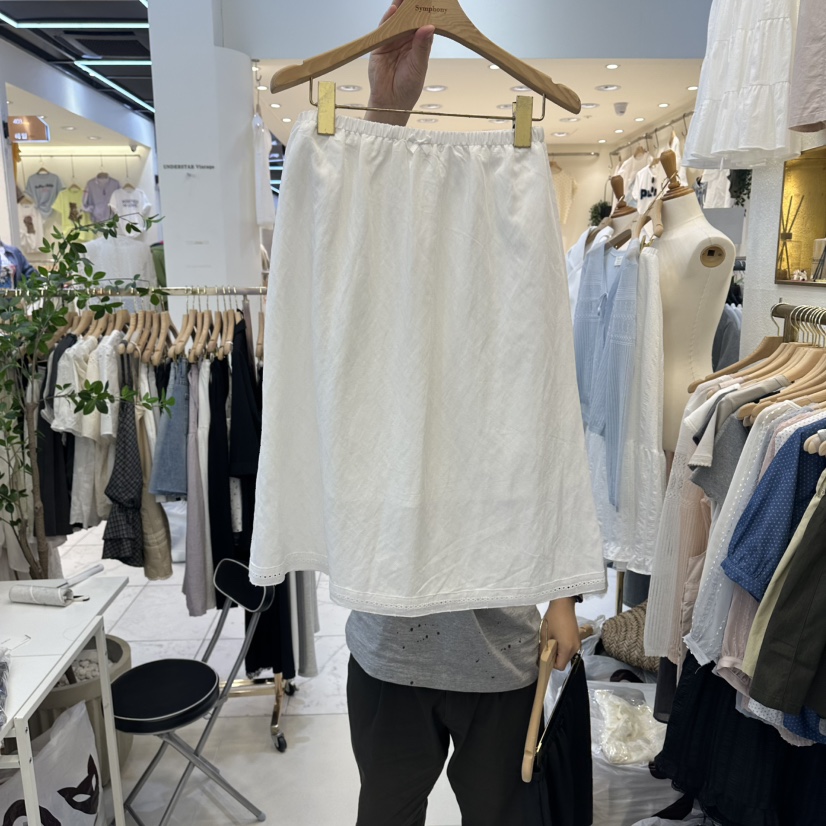 SYMPHONY東大門實拍女裝新品26春夏時尚半身裙中短裙絲帶SYMPHONY半身裙/中短裙圖色1