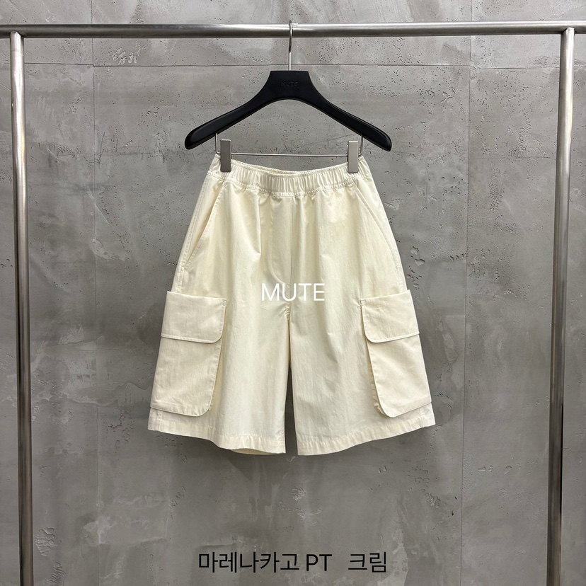 MUTE-P韓國直郵女裝新款熱賣26春夏時尚休閑職業推薦短褲MUTE短褲圖色1奶油色