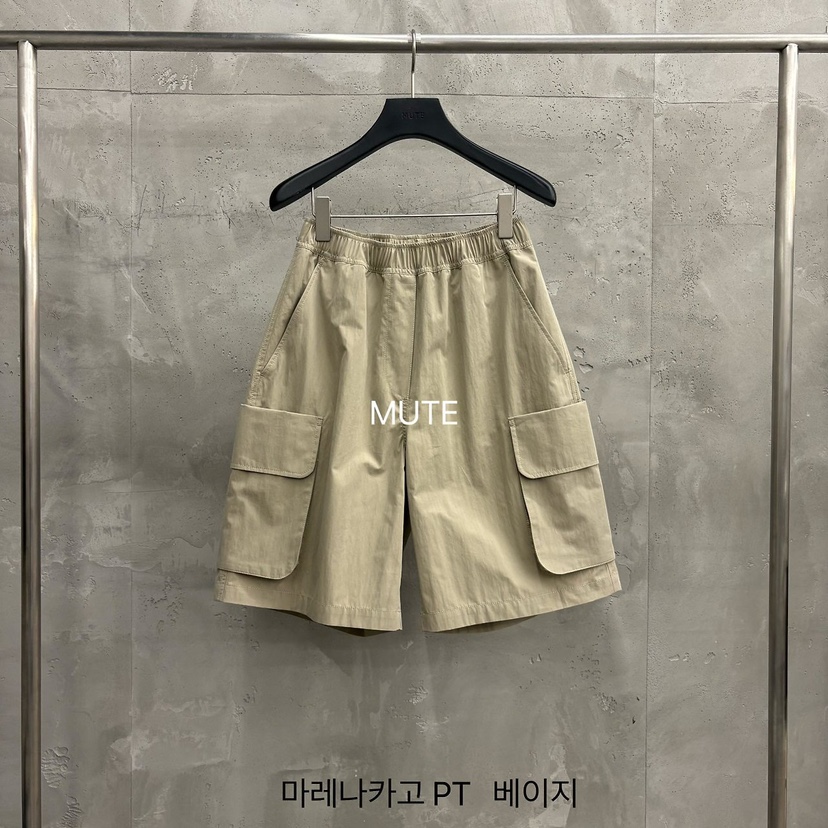 MUTE-P韓國直郵女裝新款熱賣26春夏時尚休閑職業推薦短褲MUTE短褲圖色3米色