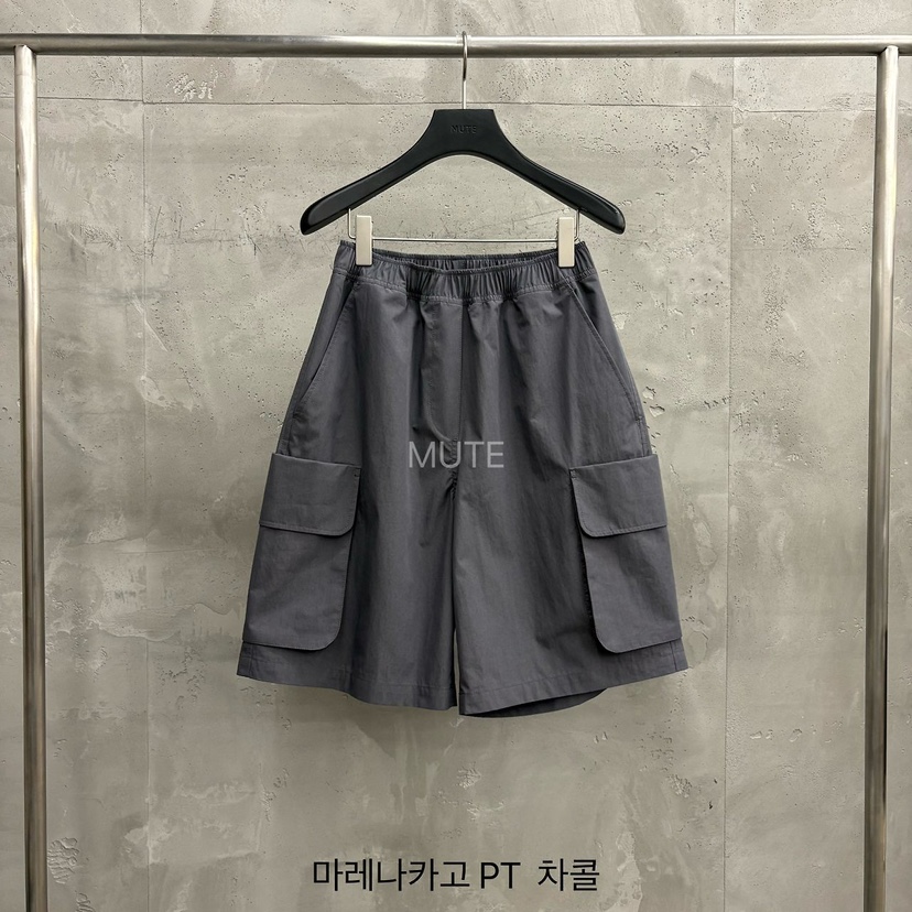 MUTE-P韓國直郵女裝新款熱賣26春夏時尚休閑職業推薦短褲MUTE短褲圖色4墨色