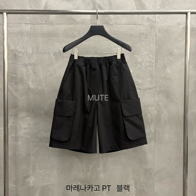 MUTE-P韓國直郵女裝新款熱賣26春夏時尚休閑職業推薦短褲MUTE短褲圖色5黑色