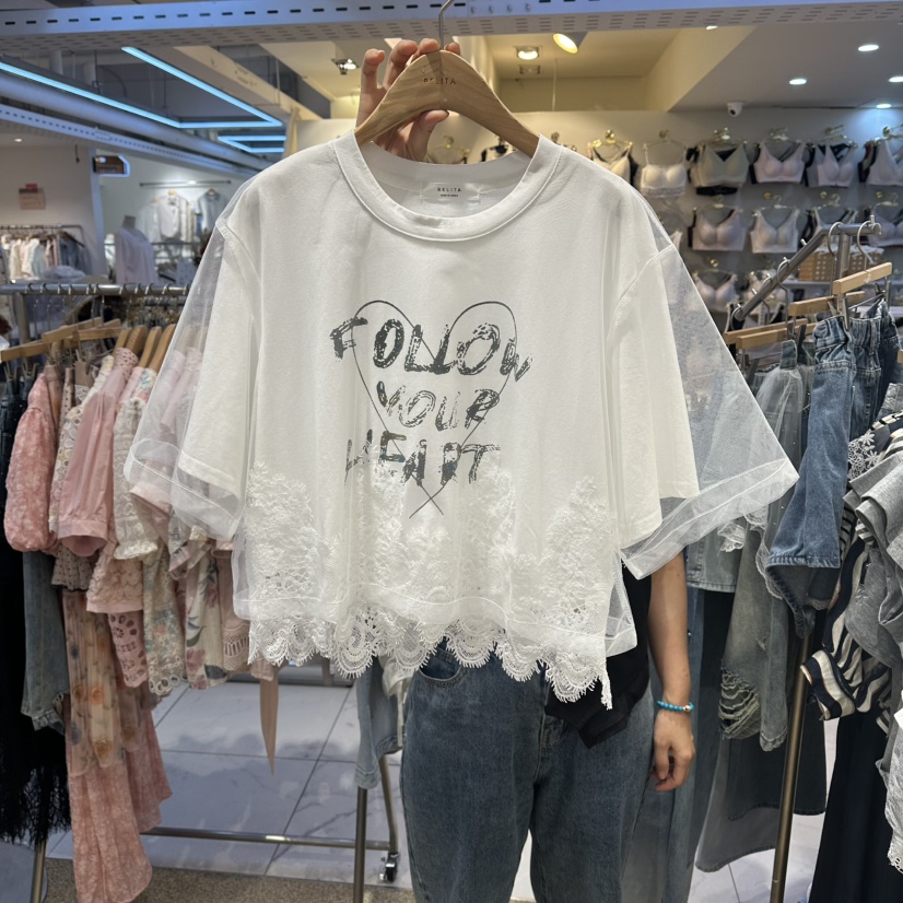BELITA韓國代購女裝新品休閑26春夏推薦職業人氣時尚真品T恤BELITAT恤圖色2