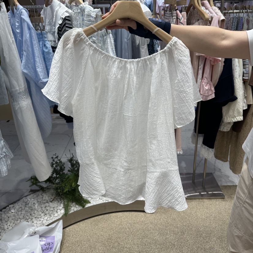 VIRUS東大門直郵女裝新品職業人氣26春夏休閑時尚襯衫蕾絲衫VIRUS襯衫/蕾絲衫