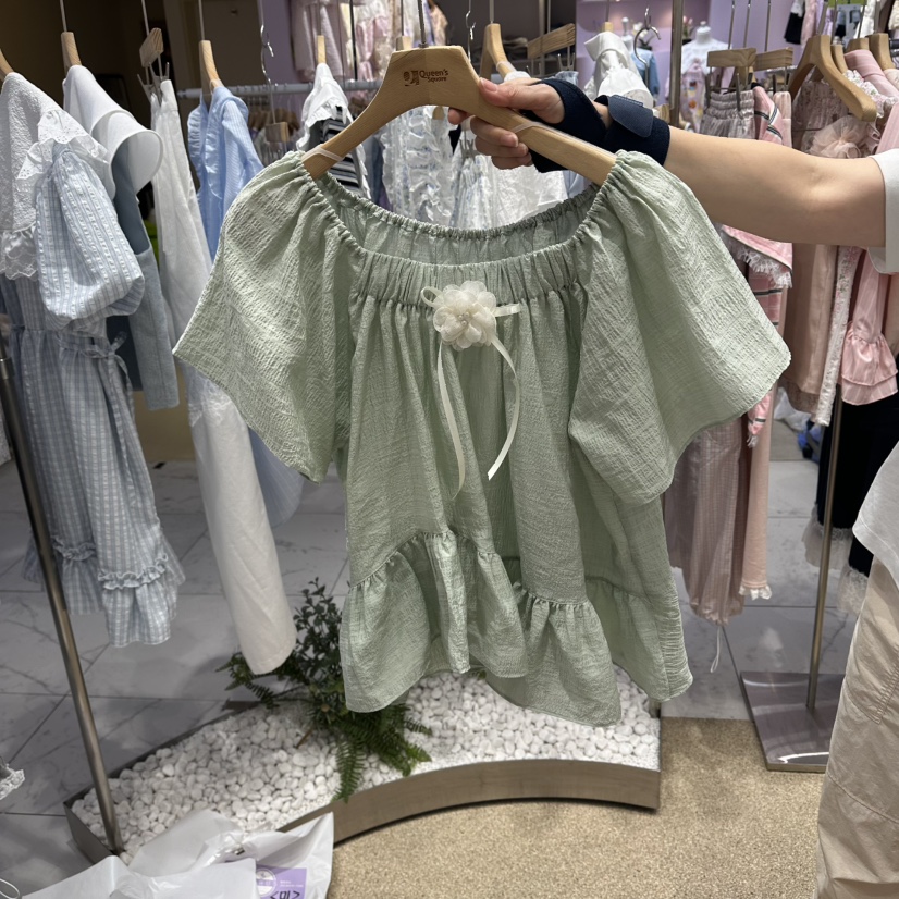 VIRUS東大門直郵女裝新品職業人氣26春夏休閑時尚襯衫蕾絲衫VIRUS襯衫/蕾絲衫圖色1