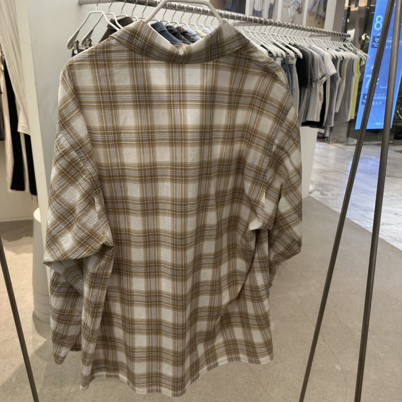 MARAN-P東大門代購女士新品時尚真品26春夏襯衫蕾絲衫格子MARAN襯衫/蕾絲衫