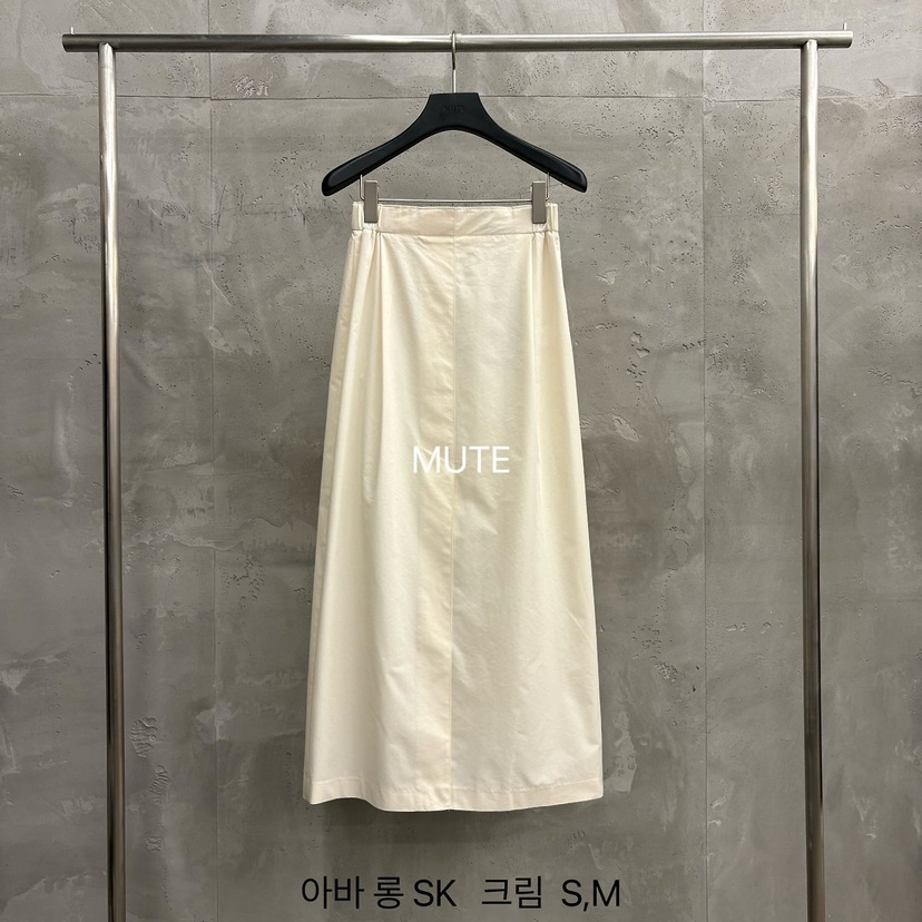 MUTE-P東大門直郵女士新品真品26春夏休閑人氣時尚職業長裙MUTE長裙圖色1