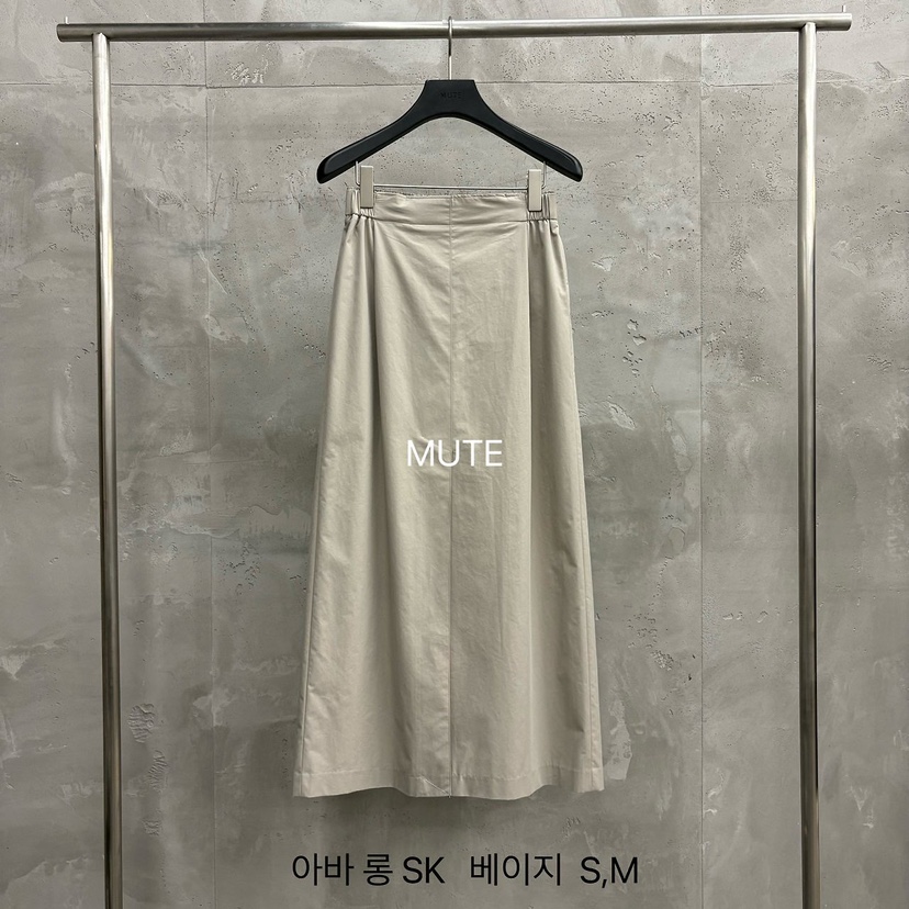 MUTE-P東大門直郵女士新品真品26春夏休閑人氣時尚職業長裙MUTE長裙圖色2