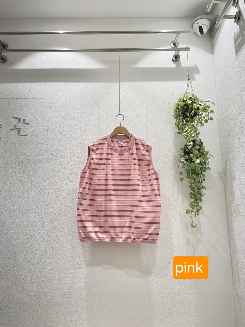 GALLERY-A韓國直郵女裝新品時尚真品人氣休閑吊帶背心條紋GALLERY吊帶/背心圖色1