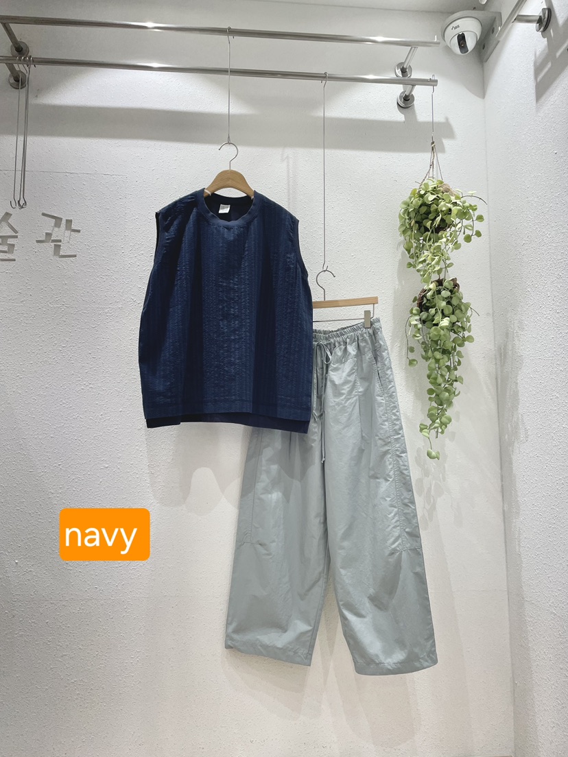 GALLERY-A韓國代購女士新款人氣26春夏吊帶背心提花撞色GALLERY吊帶/背心