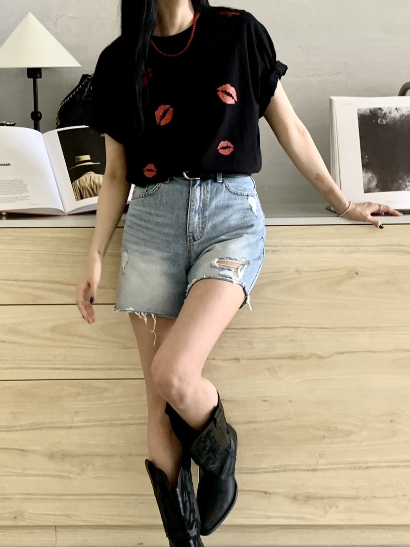DAVICHI/D.SECOND韓國直郵女裝新品真品休閑26春夏職業T恤DAVICHI/D.SECONDT恤