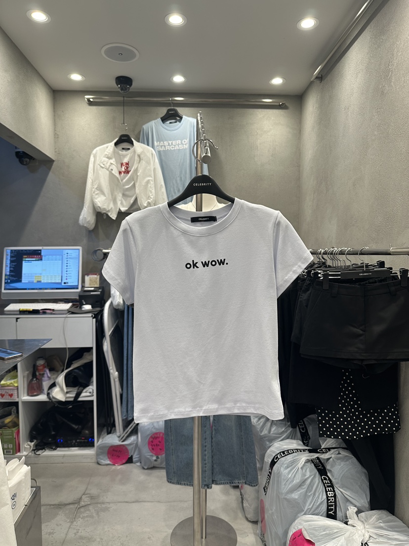 CELEBRITY-A韓國直郵女士新品休閑推薦人氣熱賣職業26春夏T恤CELEBRITY-AT恤圖色2
