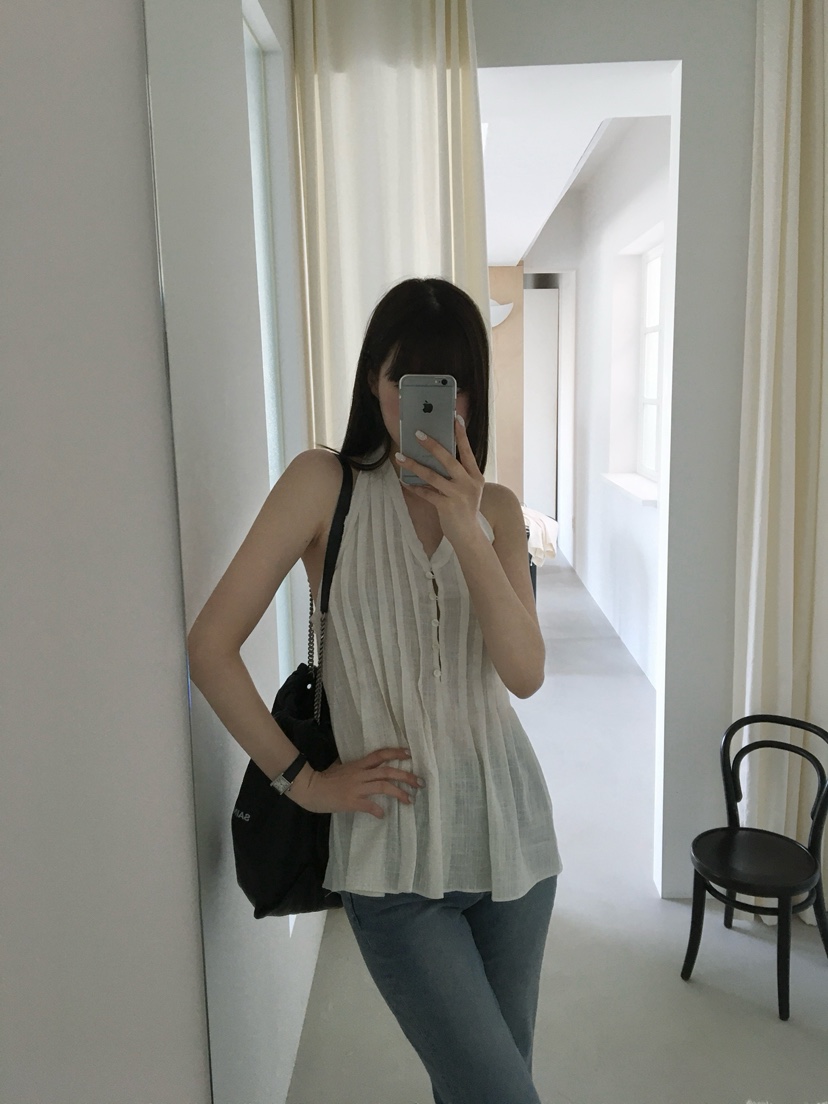 LEGACY東大門代購女士新品真品26春夏人氣吊帶背心褶裥亞麻LEGACY吊帶/背心