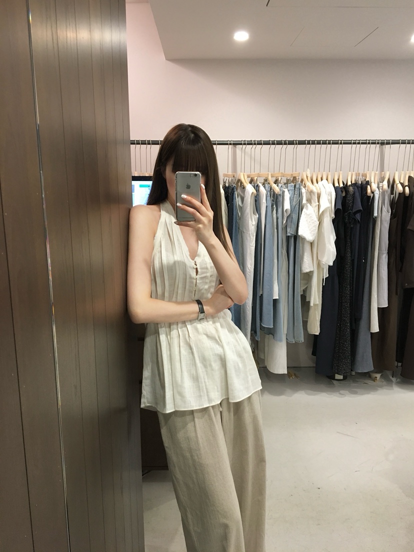 LEGACY東大門代購女士新品真品26春夏人氣吊帶背心褶裥亞麻LEGACY吊帶/背心
