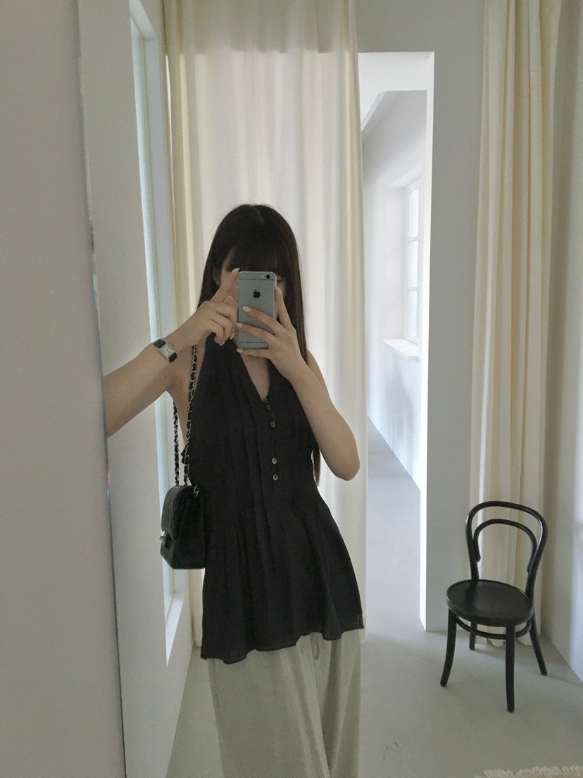 LEGACY東大門代購女士新品真品26春夏人氣吊帶背心褶裥亞麻LEGACY吊帶/背心