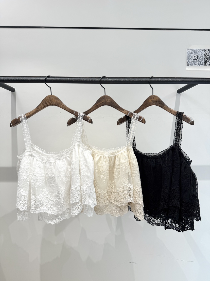 LOVE PULL東大門實拍女士新款人氣真品時尚吊帶背心刺繡LOVE PULL吊帶/背心