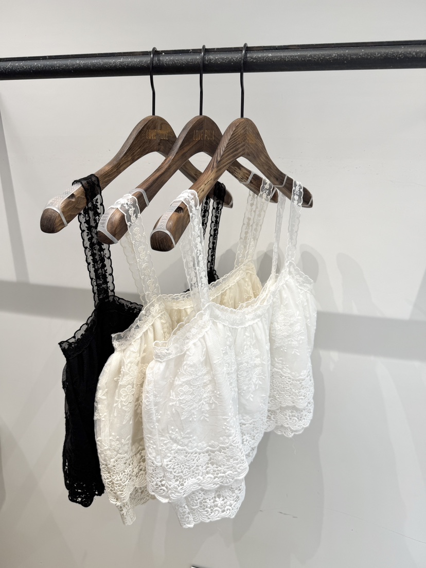 LOVE PULL東大門實拍女士新款人氣真品時尚吊帶背心刺繡LOVE PULL吊帶/背心