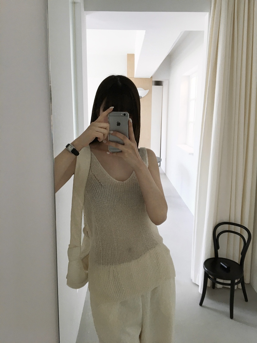 LEGACY東大門直郵女士新款真品時尚推薦吊帶背心透視亞麻LEGACY吊帶/背心