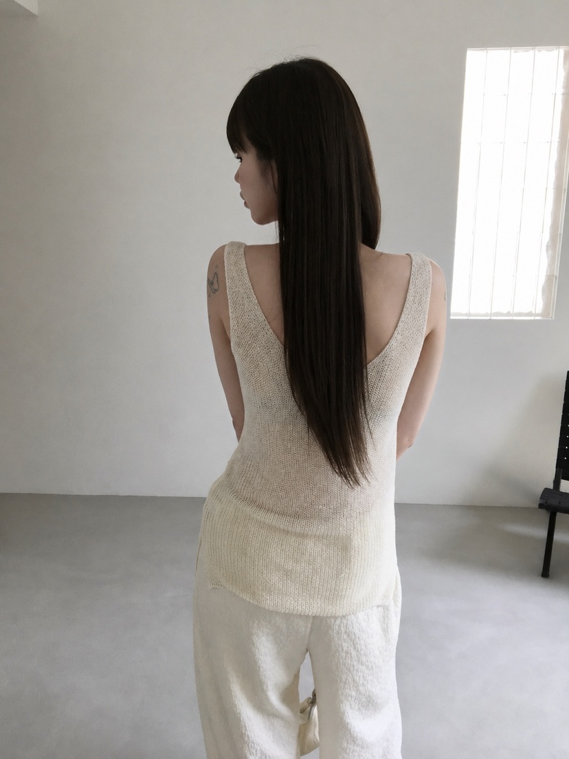 LEGACY東大門直郵女士新款真品時尚推薦吊帶背心透視亞麻LEGACY吊帶/背心