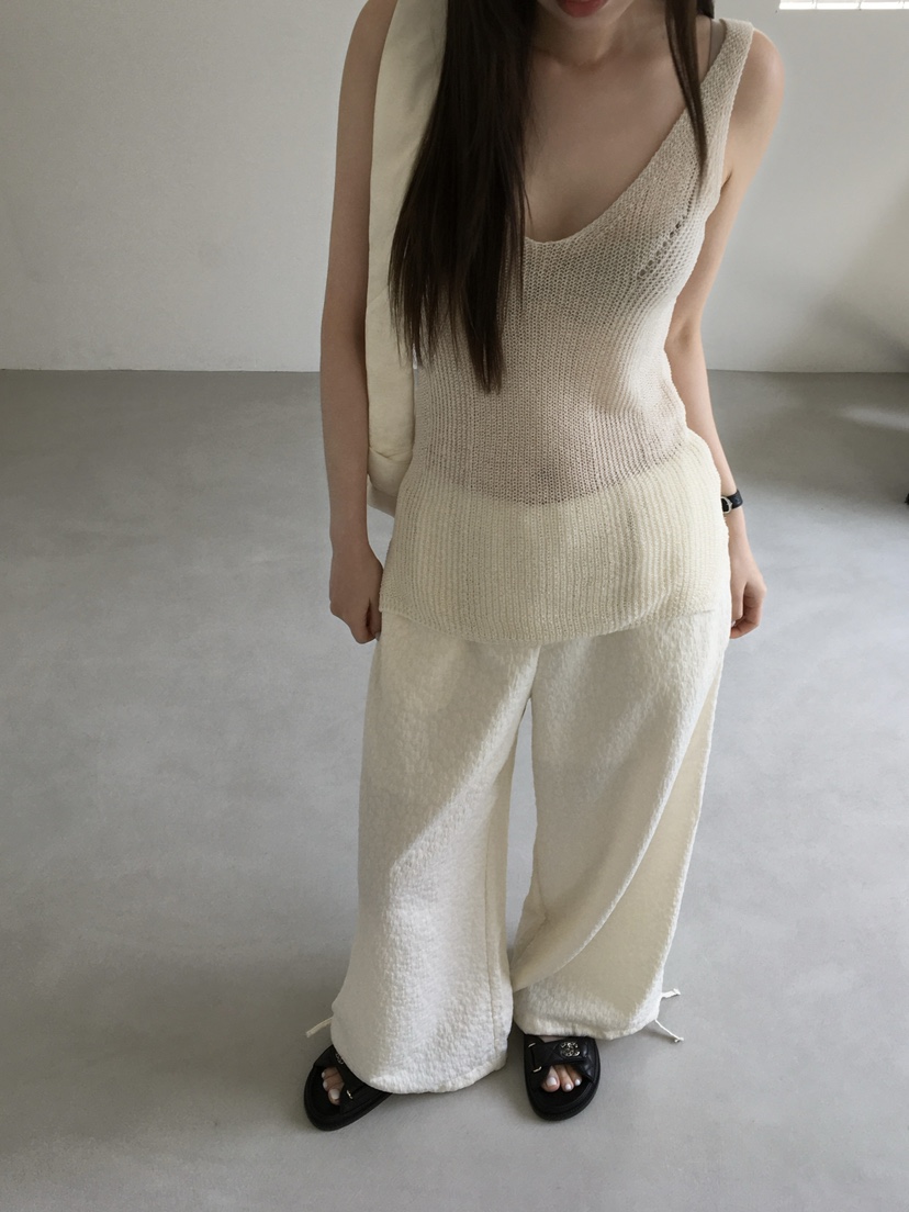 LEGACY東大門直郵女士新款真品時尚推薦吊帶背心透視亞麻LEGACY吊帶/背心