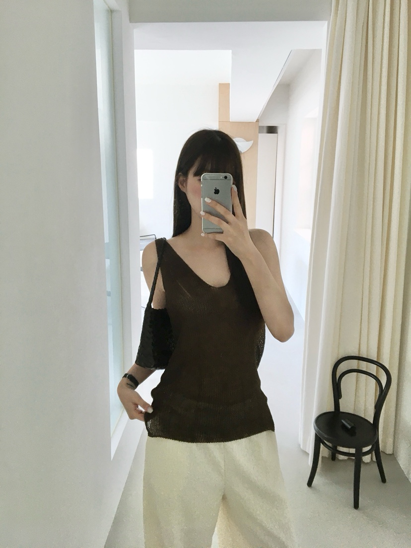 LEGACY東大門直郵女士新款真品時尚推薦吊帶背心透視亞麻LEGACY吊帶/背心
