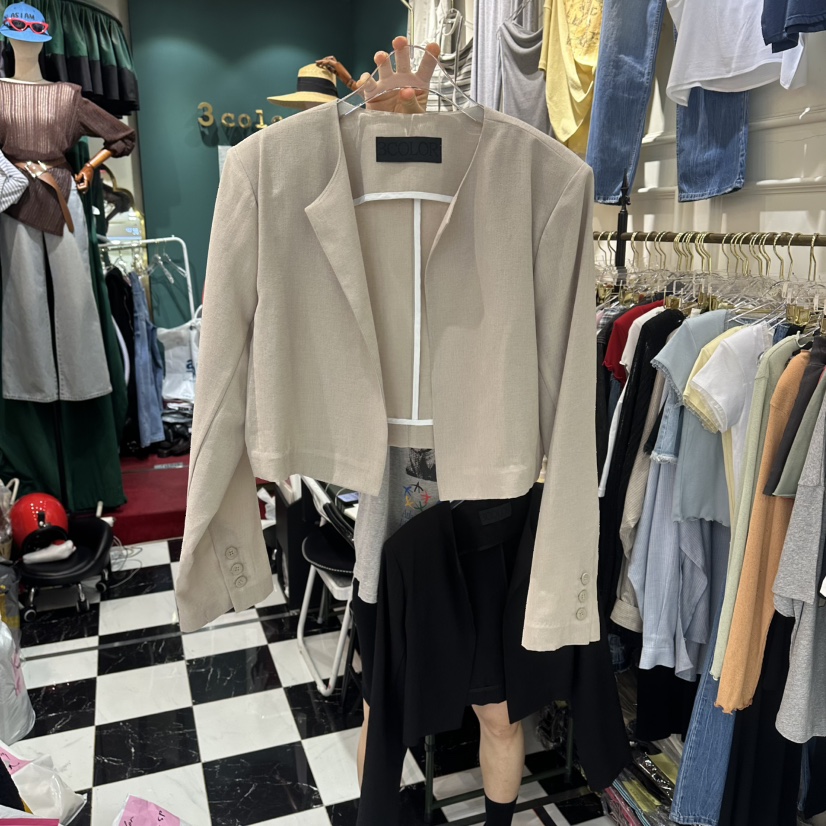 3COLOR韓國直郵女士新品人氣夾克Three color夾克圖色1